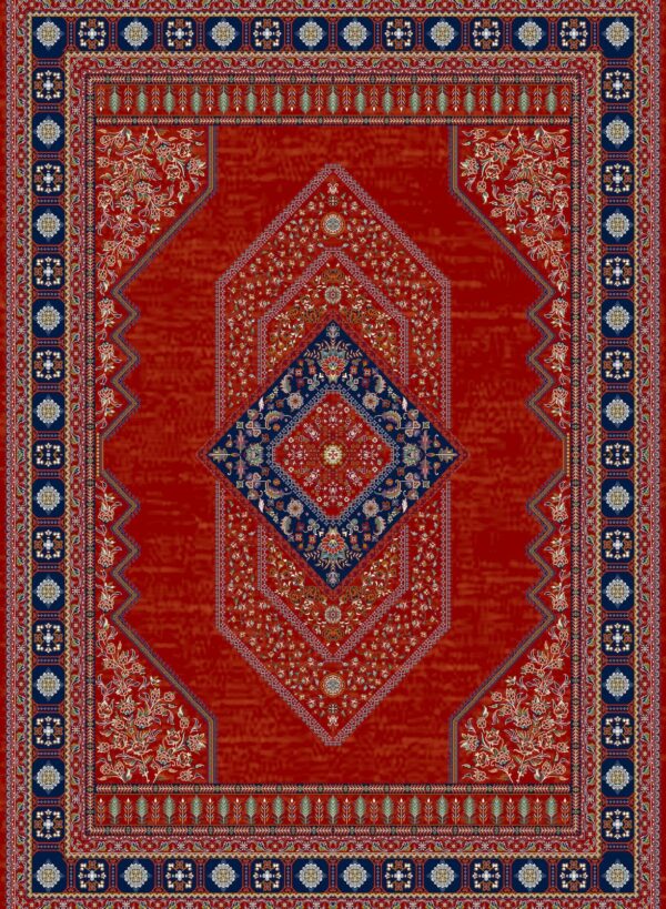 فرش 700 شانه میکروفلامنت برجسته کد 75054