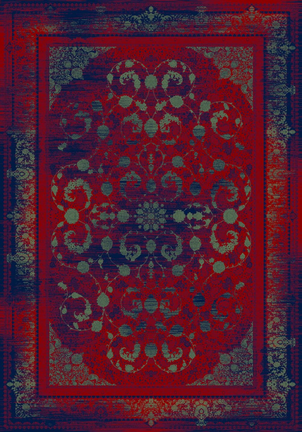 فرش 700 شانه میکروفلامنت برجسته کد 10-75058