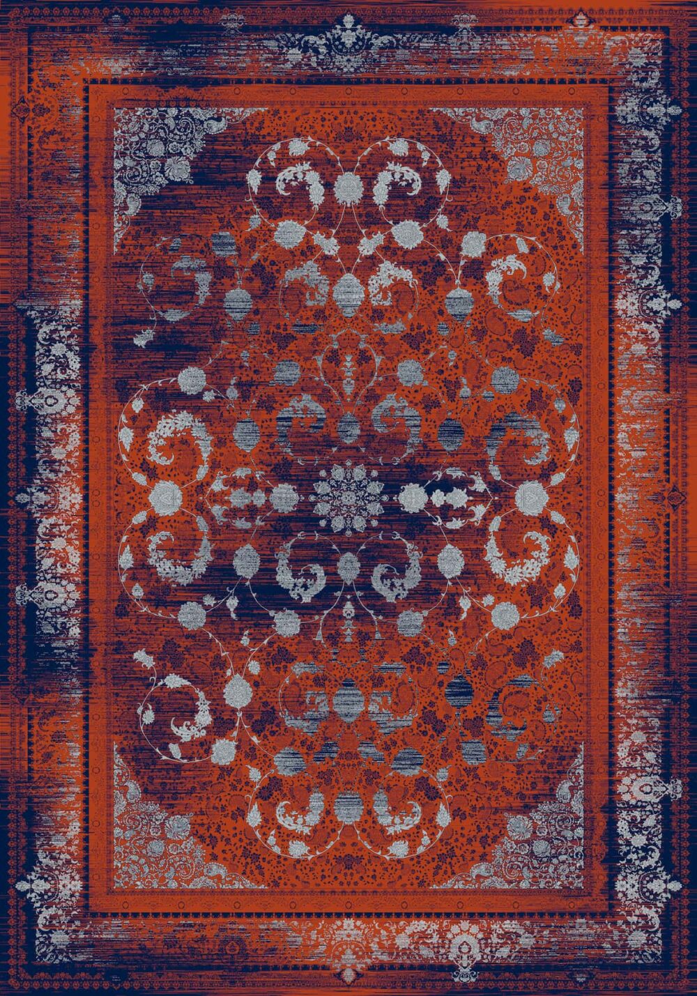 فرش 700 شانه میکروفلامنت برجسته کد 8-75058