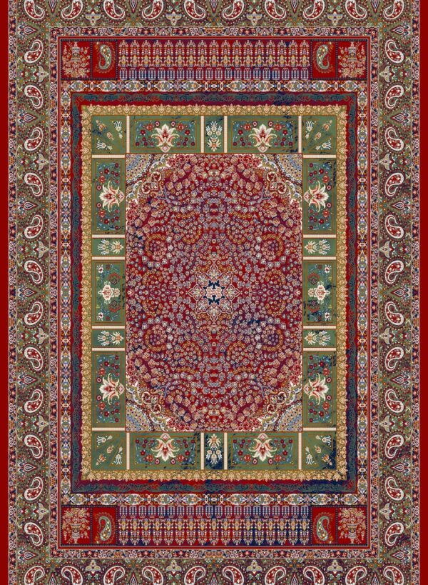 فرش 700 شانه میکروفلامنت برجسته کد 7509