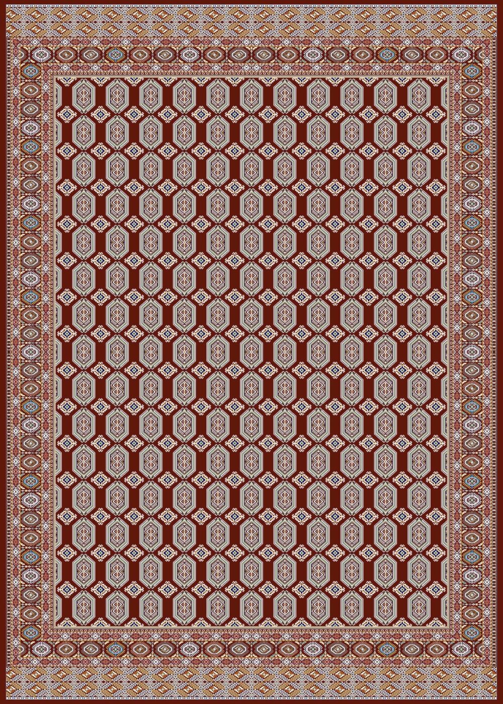 فرش1200شانه لاکی9M-F-1200038 RED