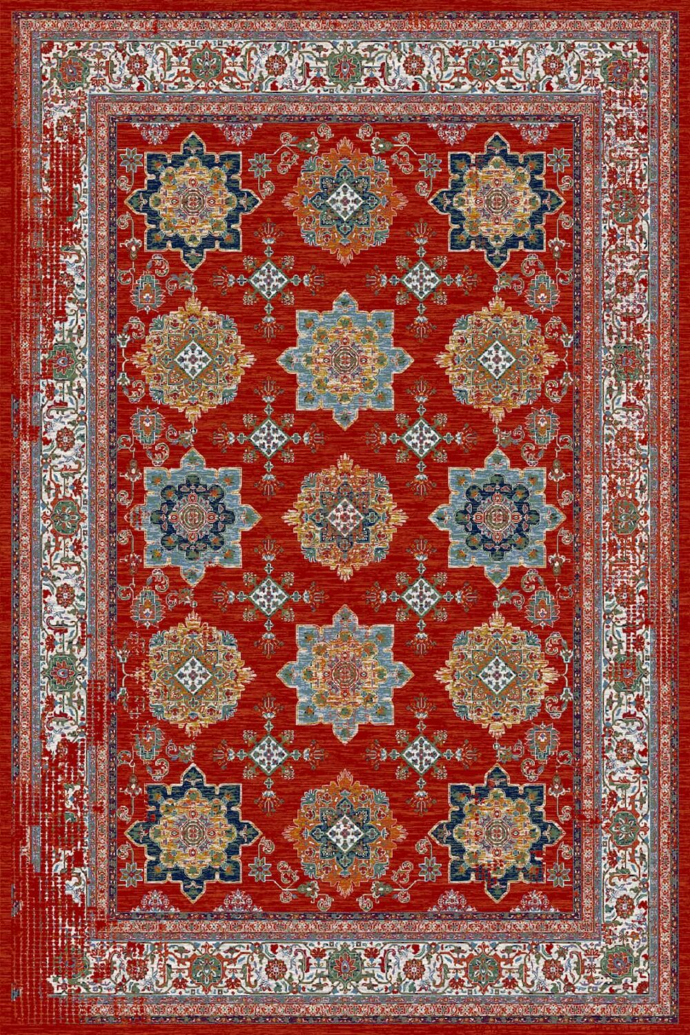 فرش 700 شانه میکروفلامنت برجسته کد 75018