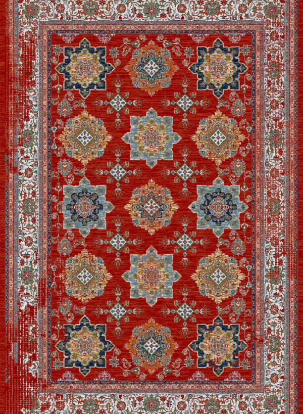 فرش 700 شانه میکروفلامنت برجسته کد 75018