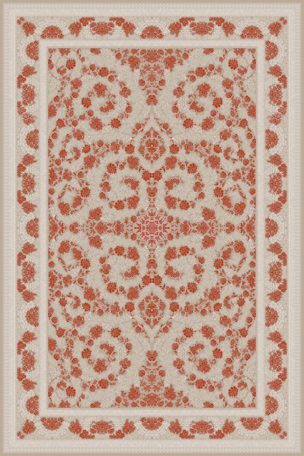 فرش 700 شانه میکروفلامنت برجسته کد 9-75023