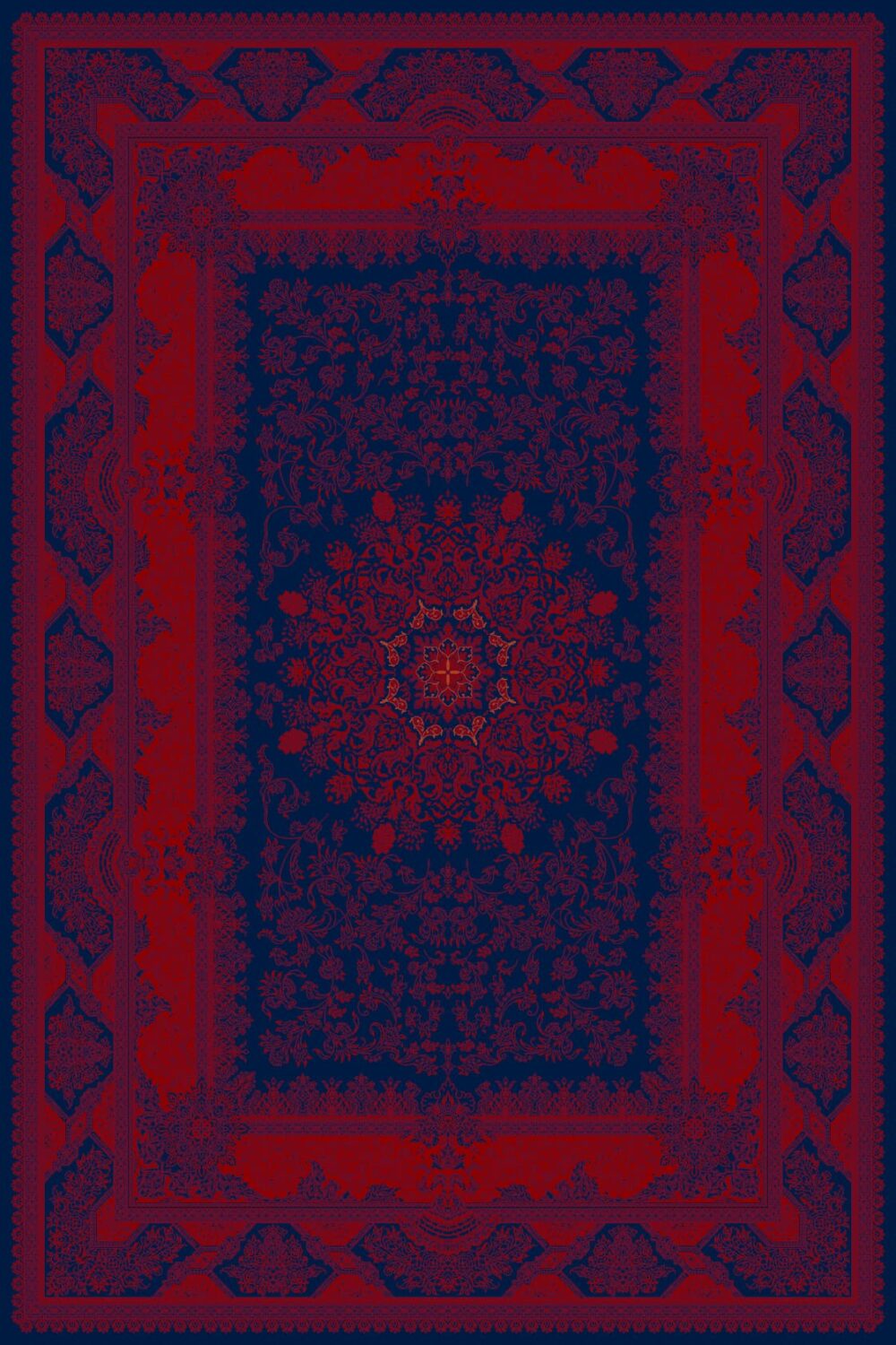 فرش 700 شانه میکروفلامنت برجسته کد 75035