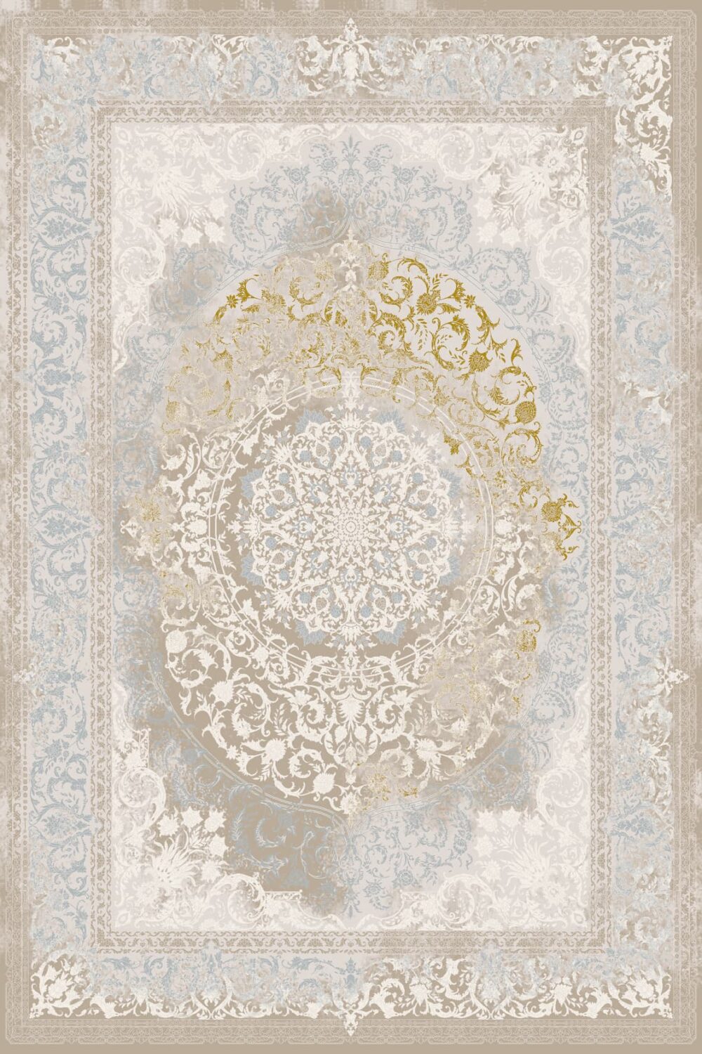 فرش 700 شانه میکروفلامنت برجسته کد 75044