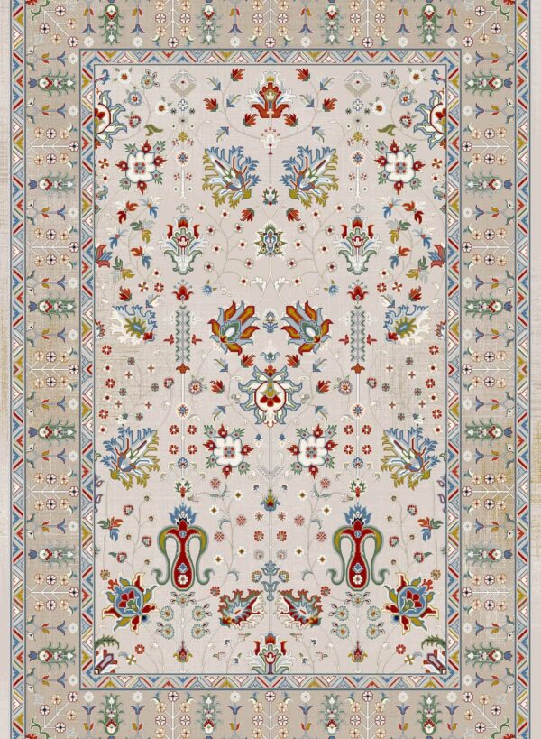 فرش 700 شانه میکروفلامنت برجسته کد 2-75067