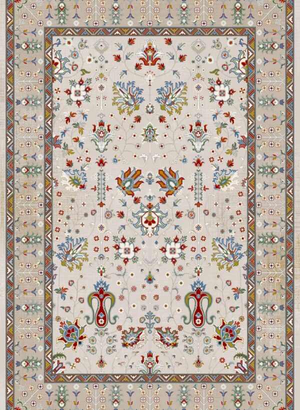 فرش 700 شانه میکروفلامنت برجسته کد 3-75067