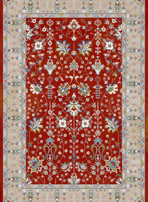 فرش 700 شانه میکروفلامنت برجسته کد 75067