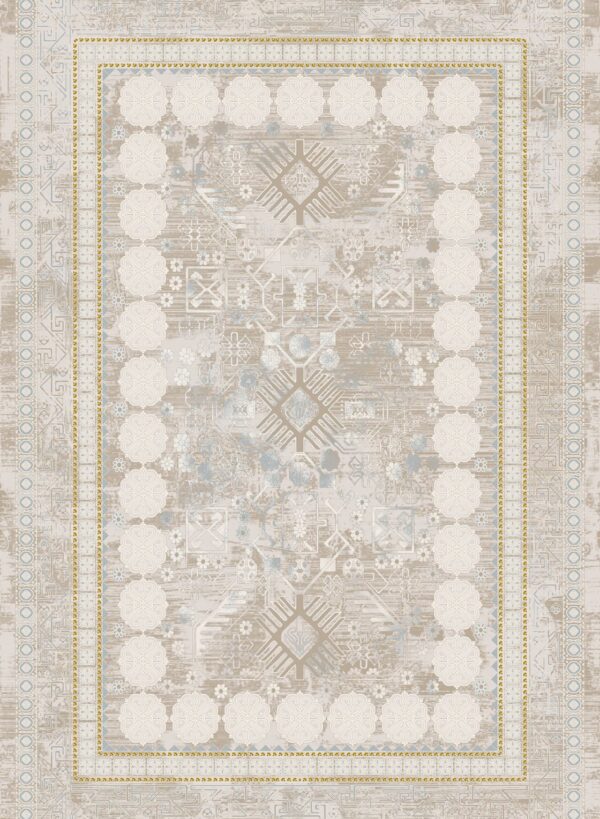 فرش 700 شانه میکروفلامنت برجسته کد 75068