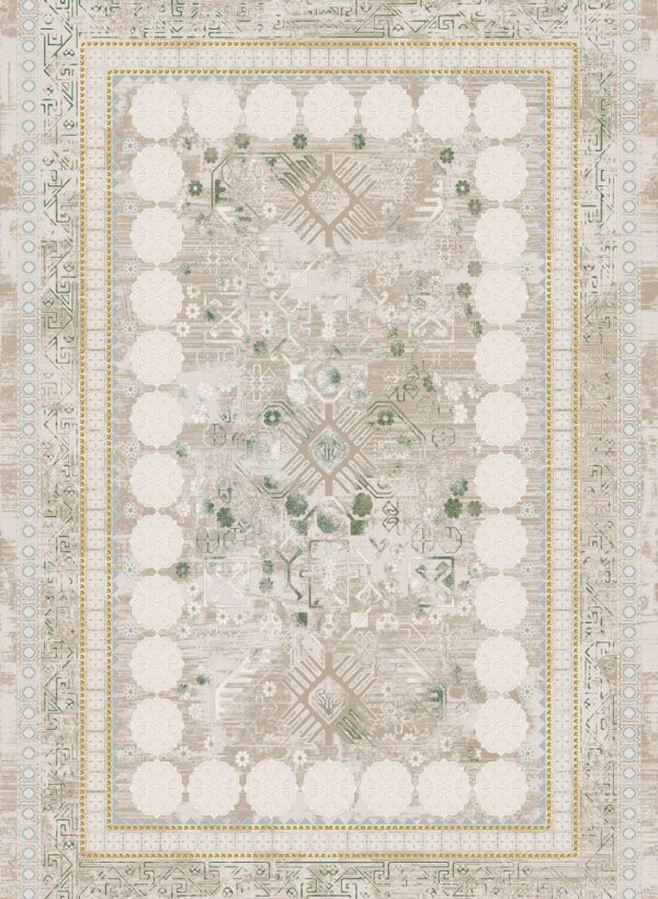 فرش 700 شانه میکروفلامنت برجسته کد 2-75068