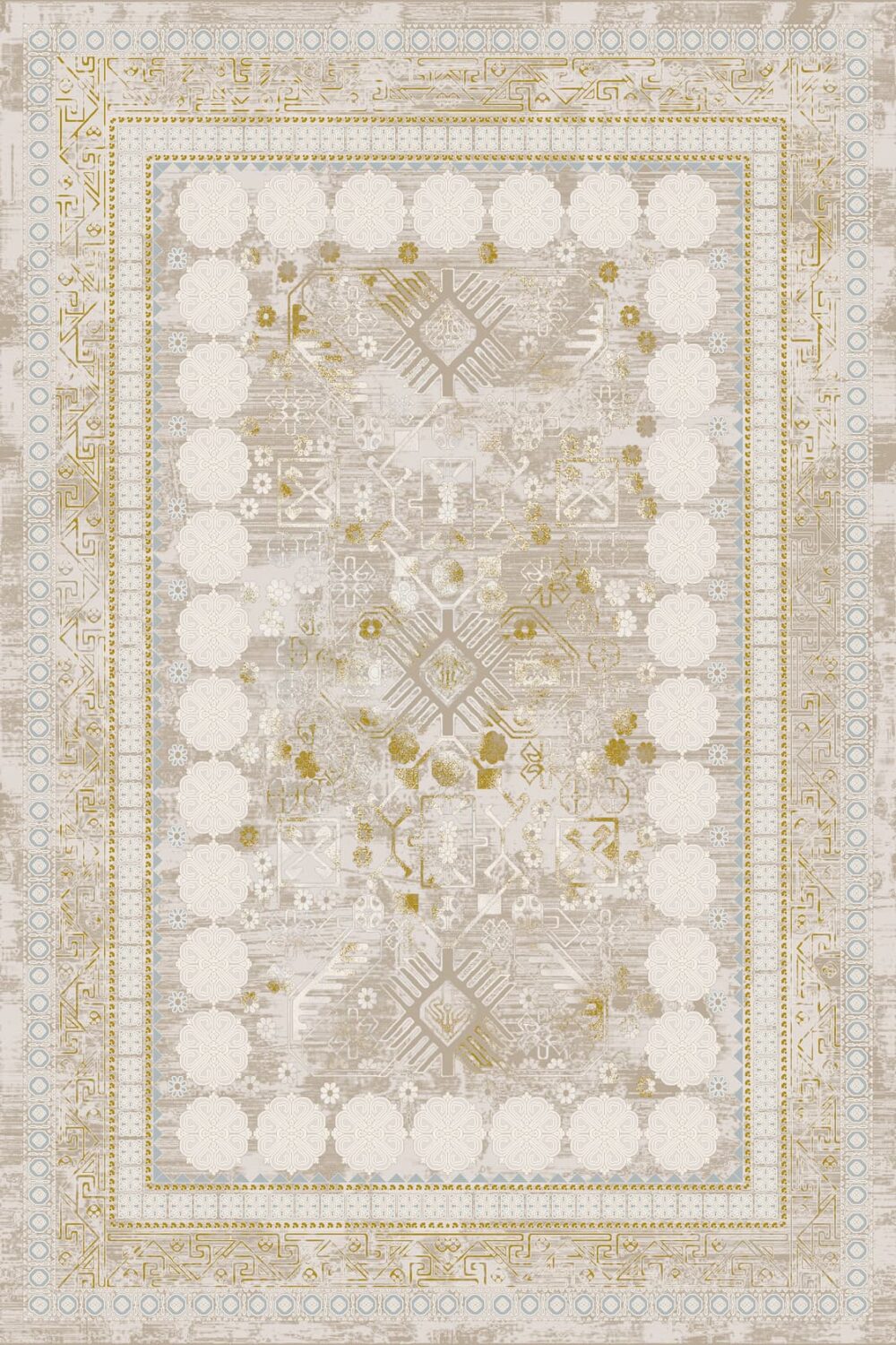 فرش 700 شانه میکروفلامنت برجسته کد 3-75068