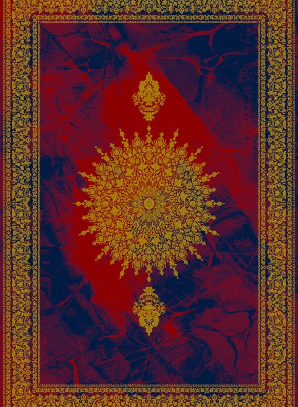 فرش 700 شانه میکروفلامنت برجسته کد 7-7506