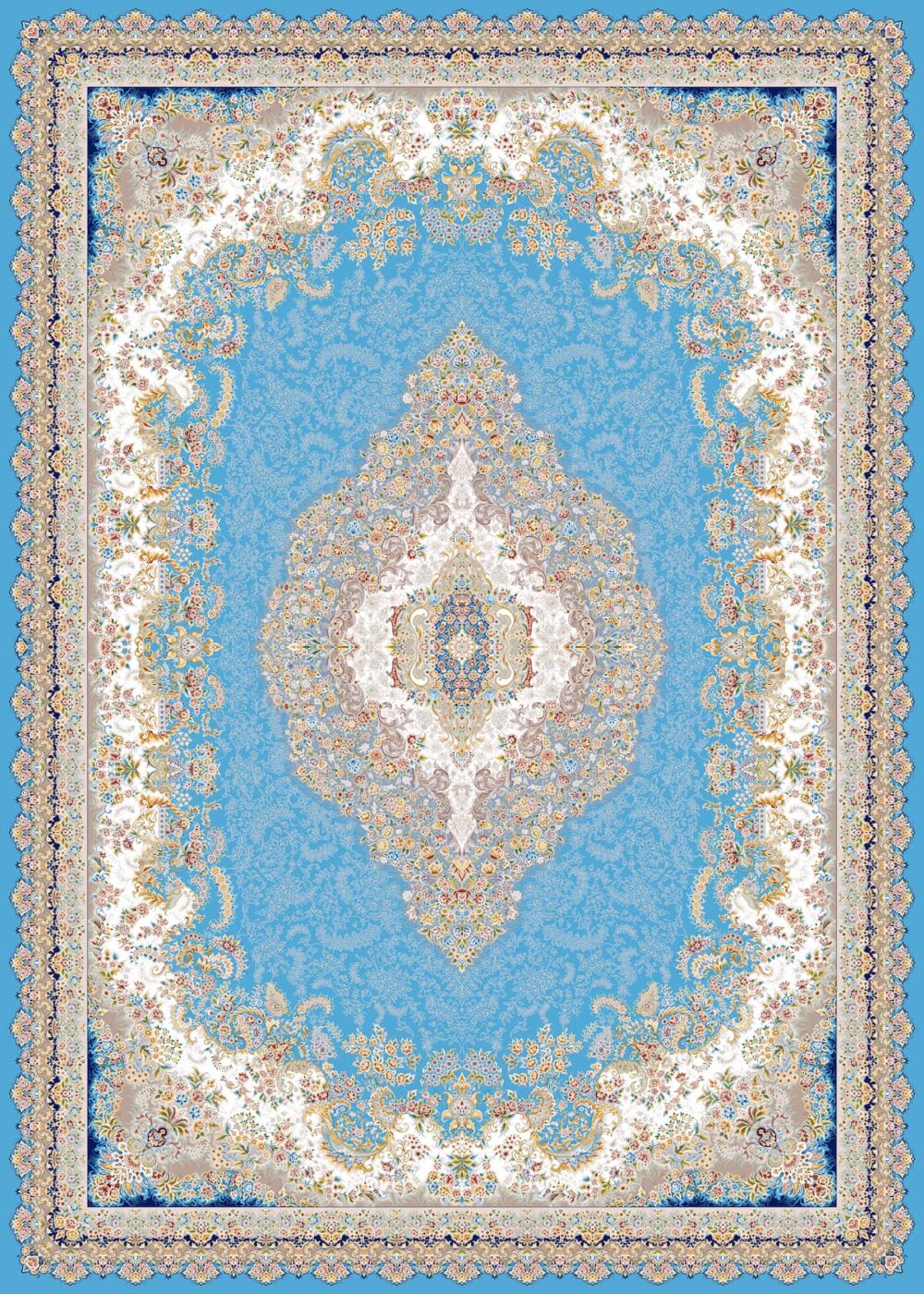 فرش 1200 ابی F_1200023_ABI