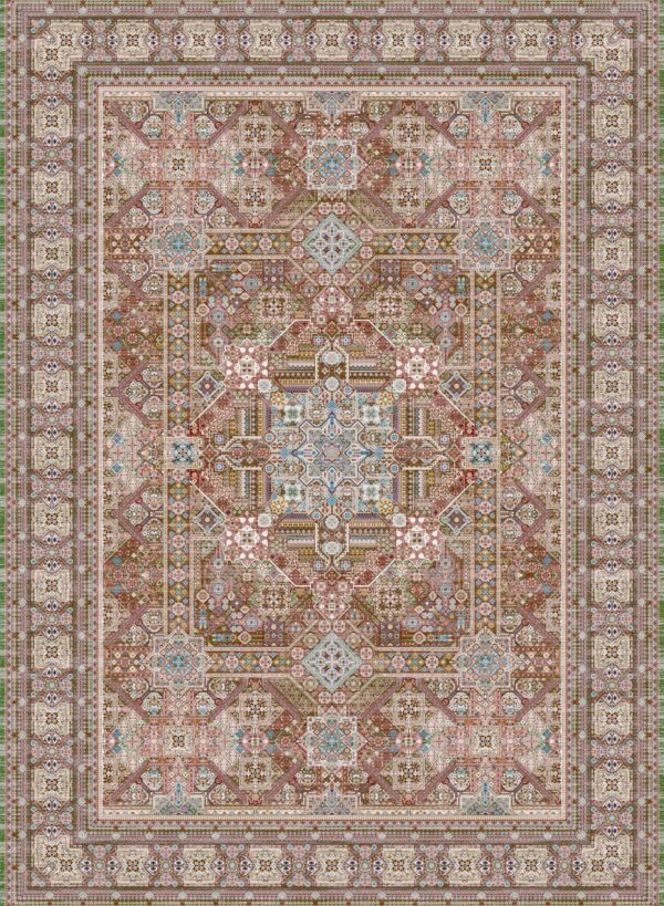 9M_F_1200027_GREEN فرش1200شانه سبز