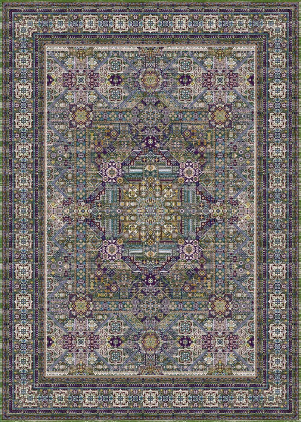 فرش سبز F_1200027_SABZ_2