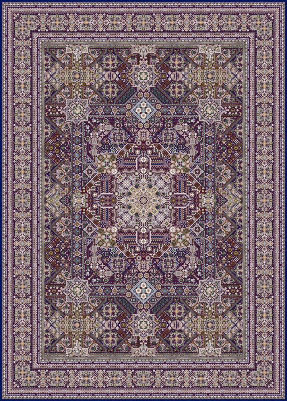 فرش 1200 سورمه ای F_1200027_SORMEE