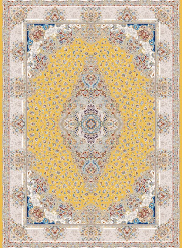 9M_F_1200030_YELLOW فرش1200شانه طلایی