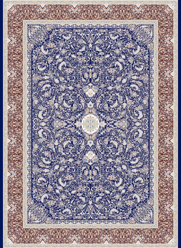 9M_F_1200031_NEVY BLUE فرش1200شانه سورمه ای