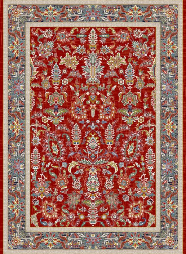 فرش 700 شانه میکروفلامنت برجسته کد T750107