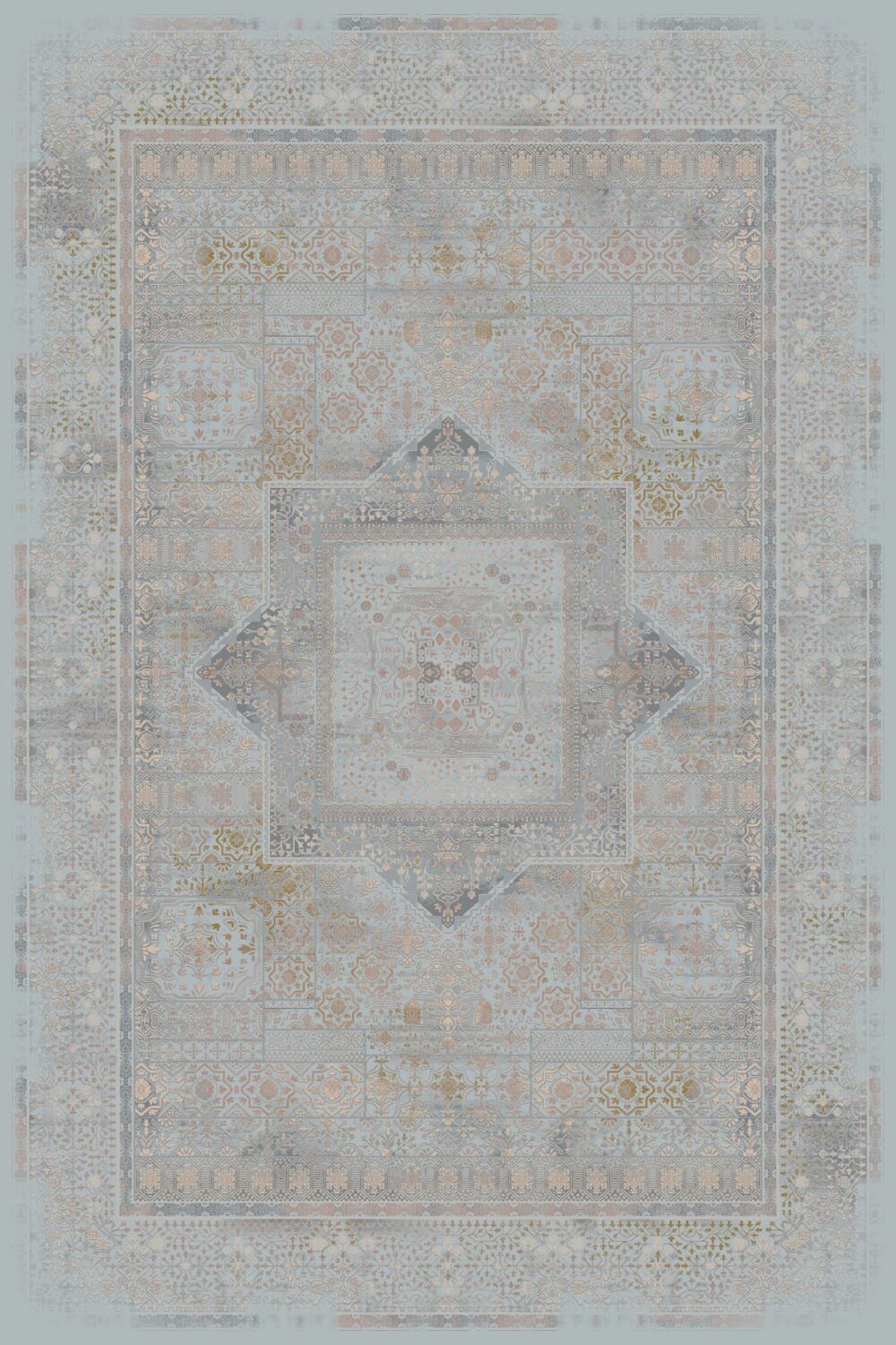 فرش 700 شانه میکرواکریلیک برجسته کد 8005