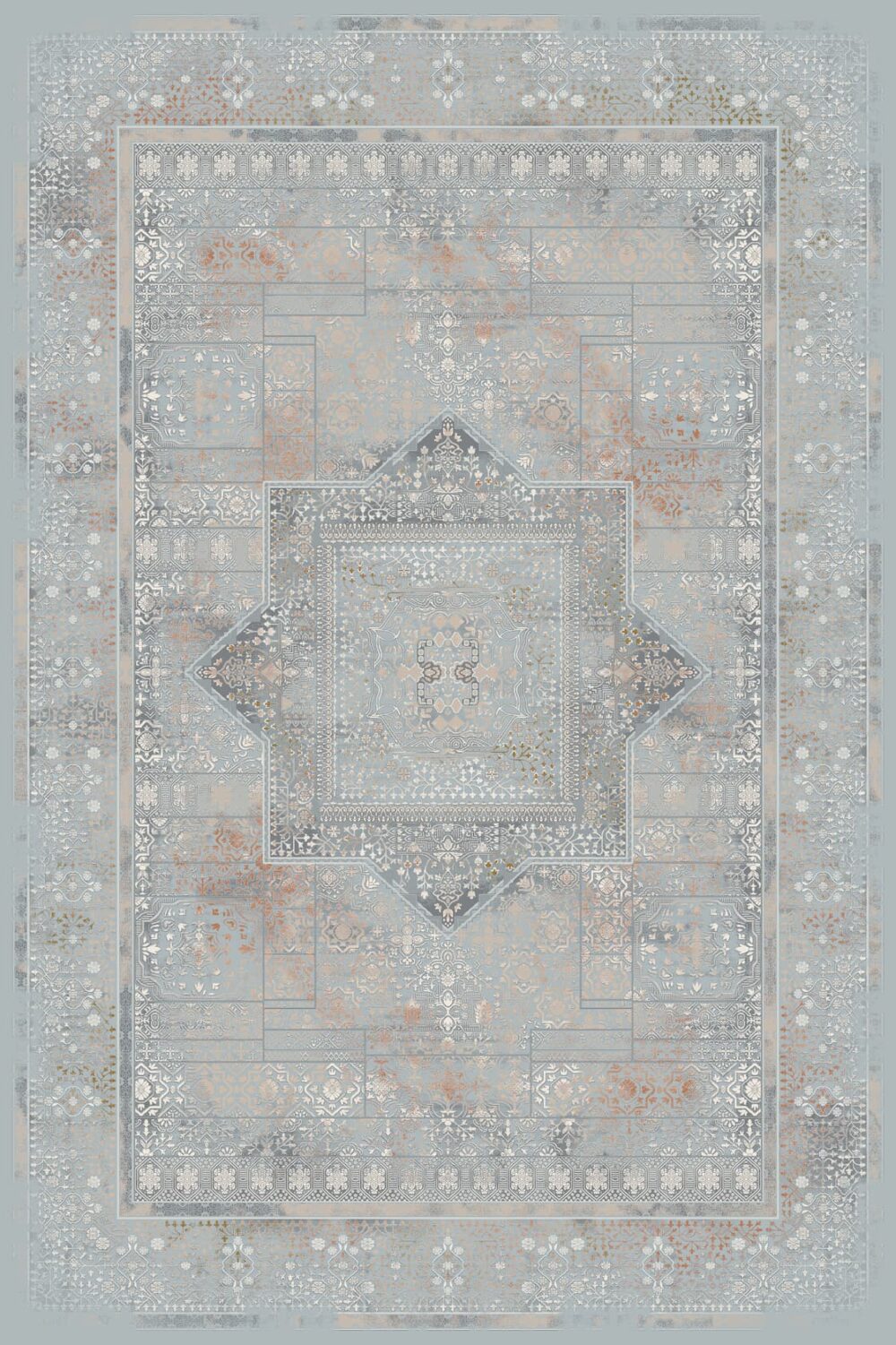 فرش 700 شانه میکرواکریلیک برجسته کد 7-8005