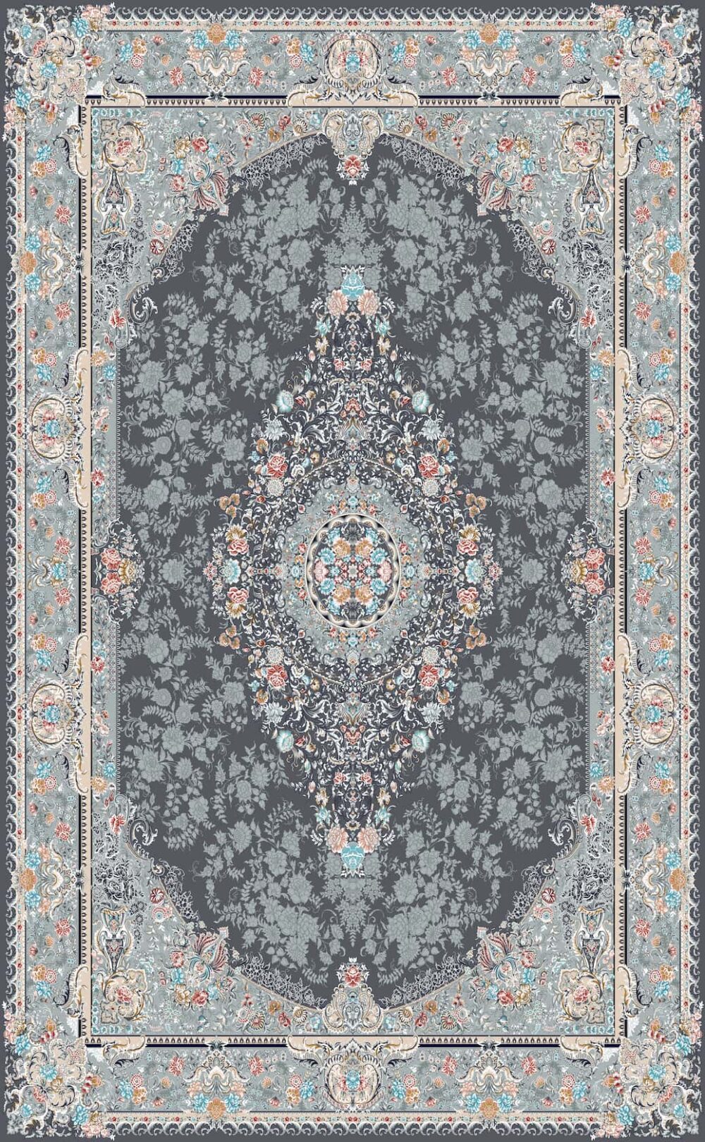 فرش 700 شانه اکریلیک برجسته طرح آینا F