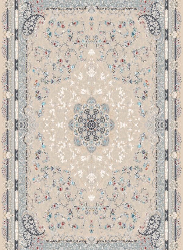 فرش 700 شانه اکریلیک برجسته طرح مهین B