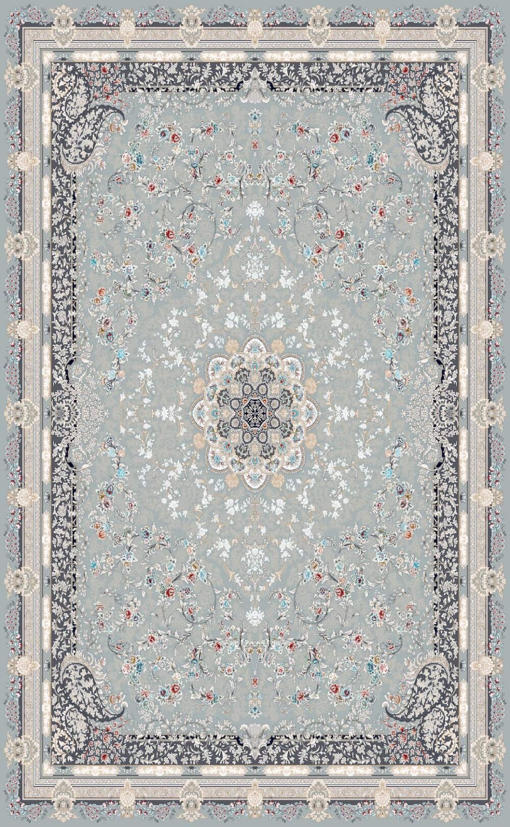 فرش 700 شانه اکریلیک برجسته طرح مهین N