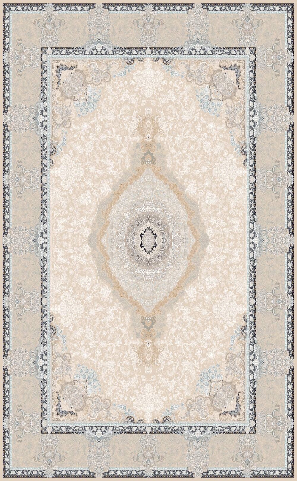 فرش 700 شانه اکریلیک برجسته طرح دیالوگ B