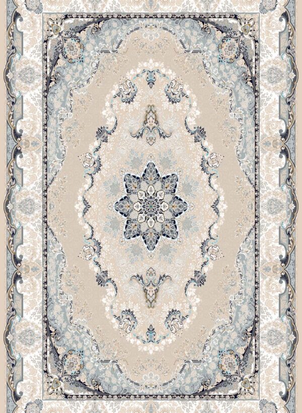 فرش 700 شانه اکریلیک برجسته طرح مرسانا B