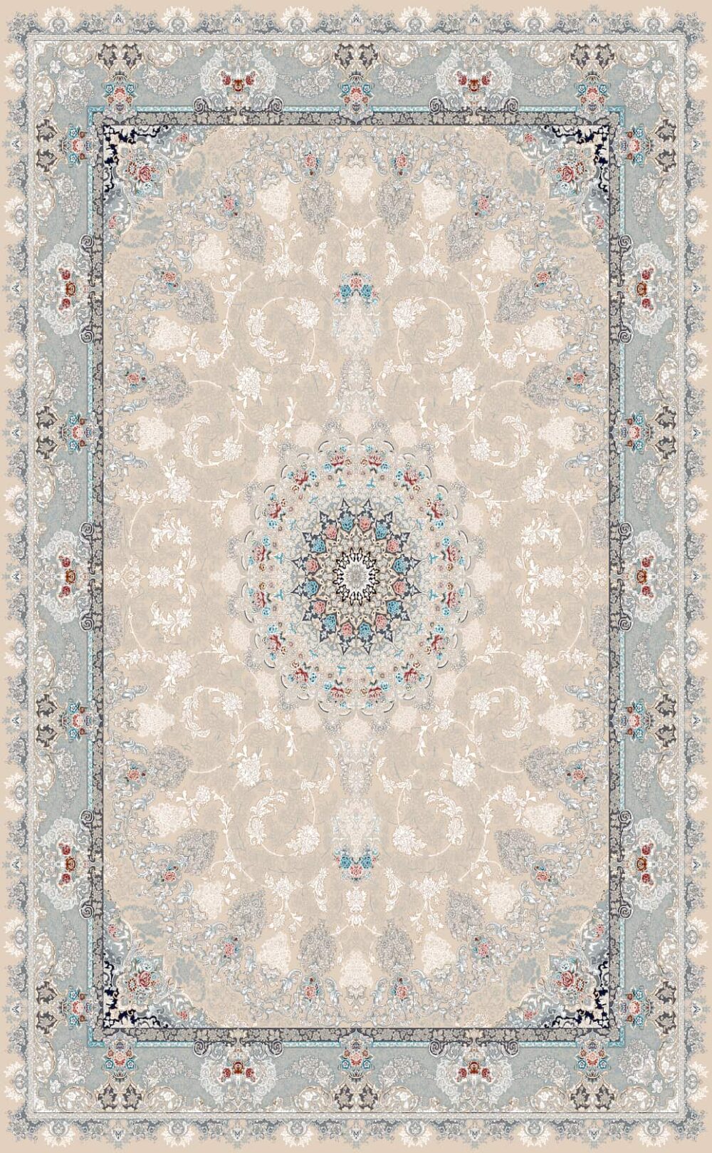 فرش 700 شانه اکریلیک برجسته طرح نوروز B