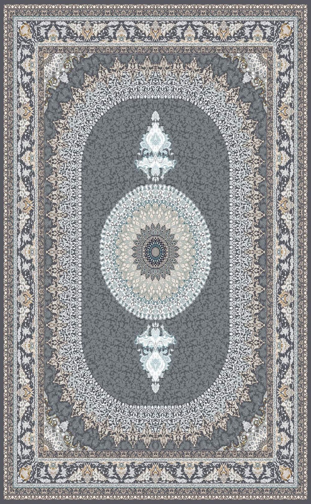 فرش 700 شانه اکریلیک برجسته طرح بردیا F