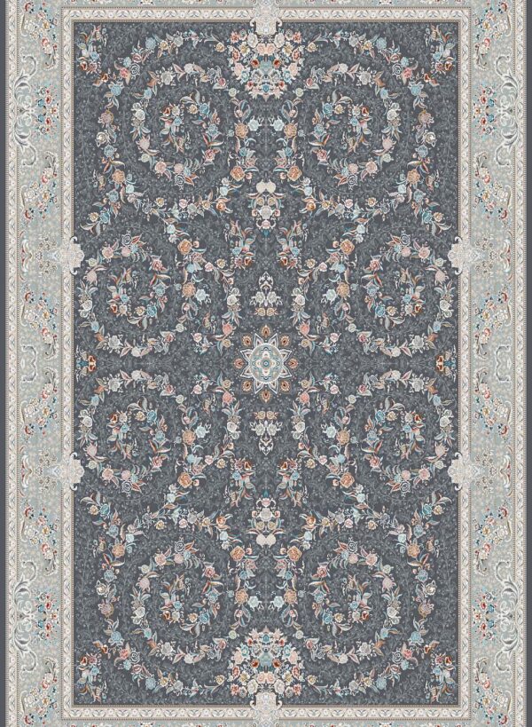 فرش 700 شانه اکریلیک برجسته طرح صدف F