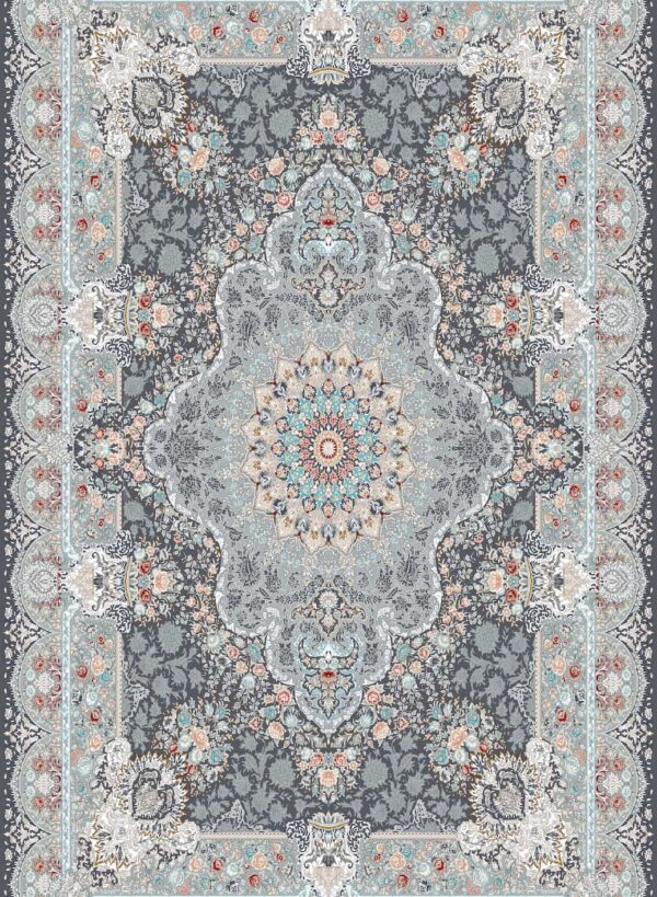 فرش 700 شانه اکریلیک برجسته طرح سیمین F