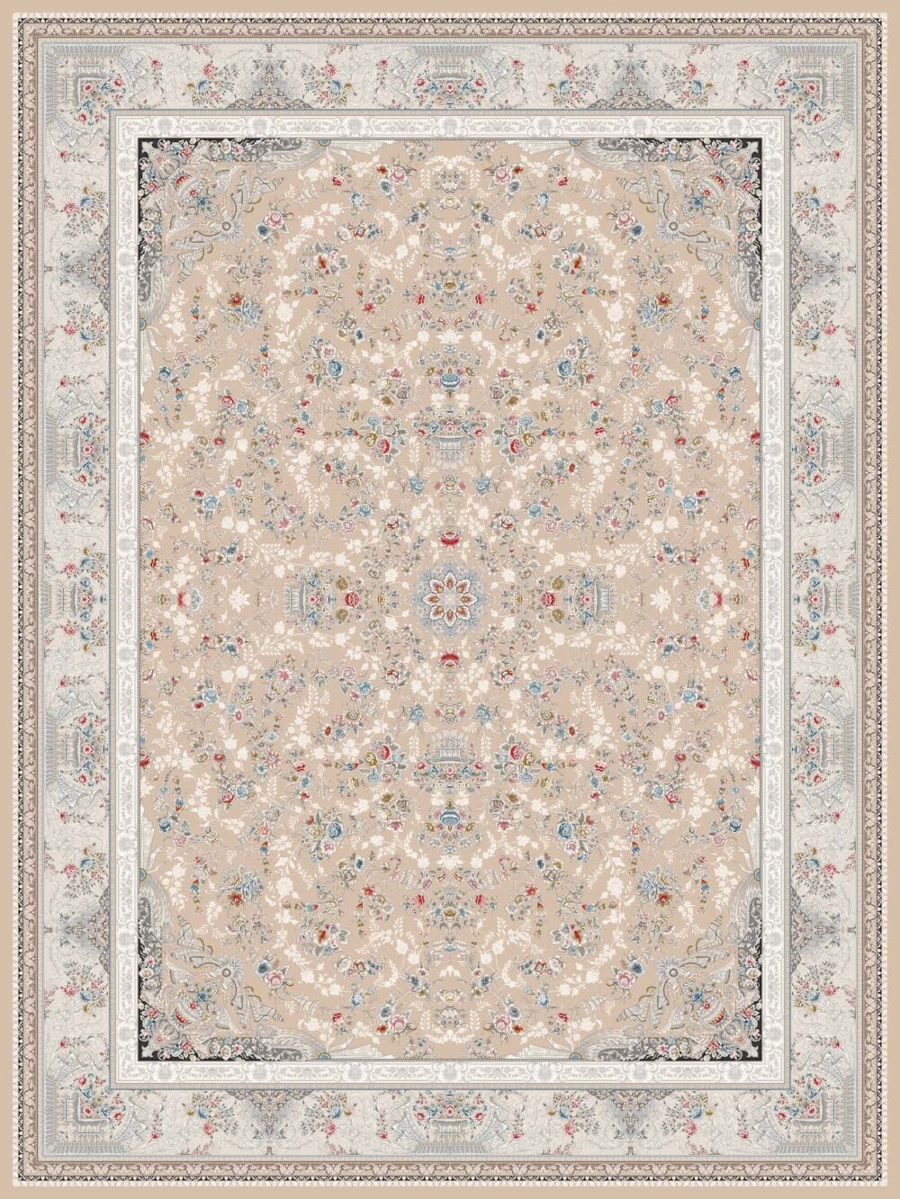 فرش 1200 شانه برجسته کد 120012 بژ