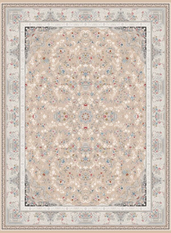 فرش 1200 شانه برجسته کد 120012 بژ