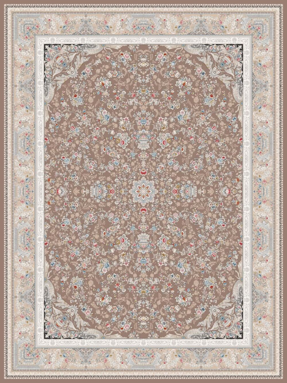 فرش 1200 شانه برجسته کد 120012-D بژ