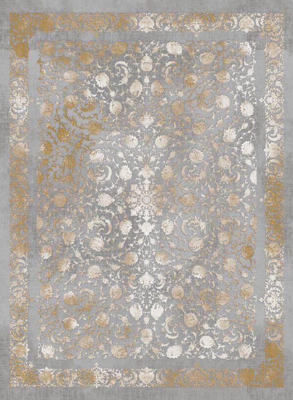 فرش 1200 شانه برجسته کد 1200101 زرد