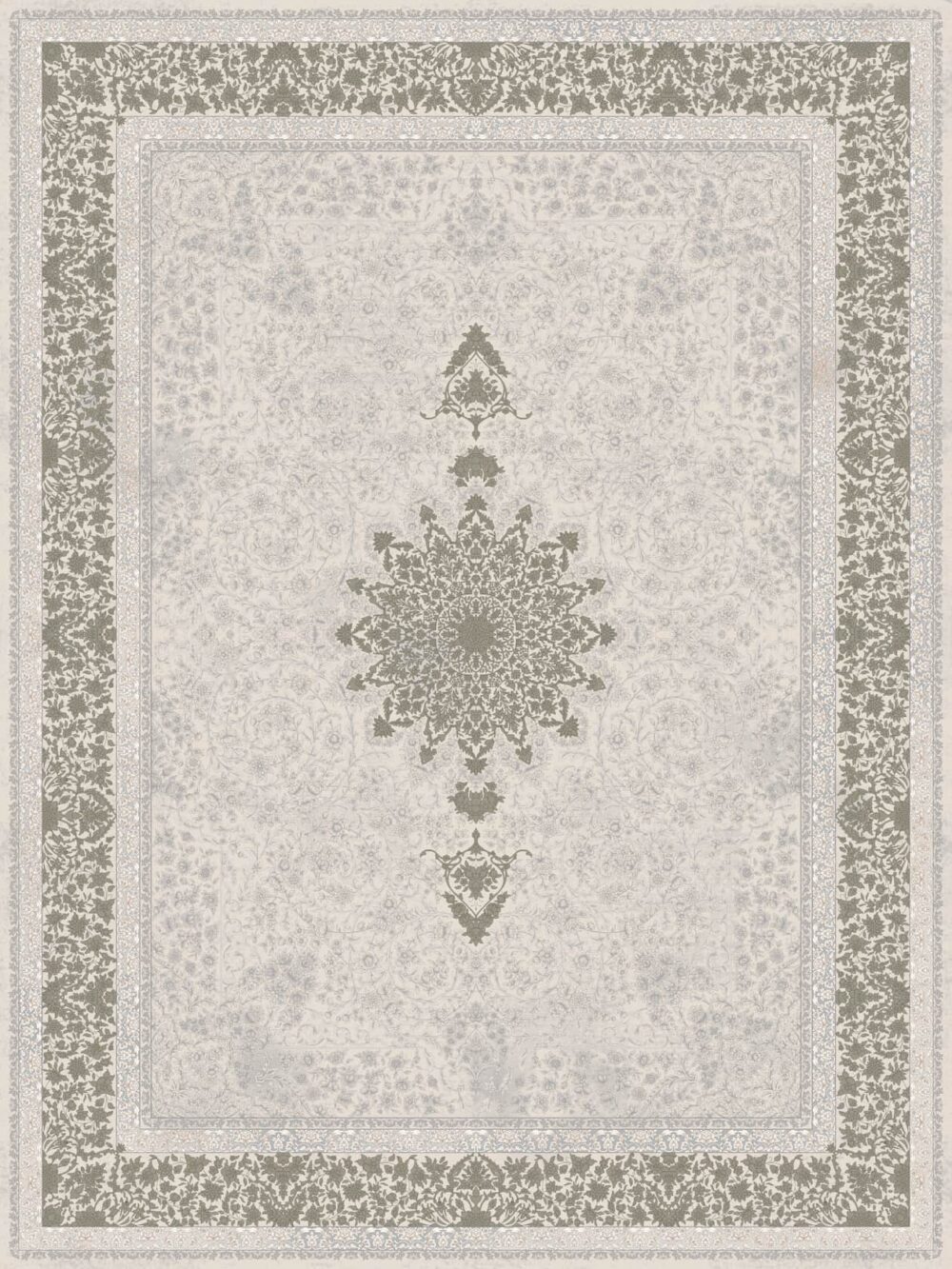 فرش 1200 شانه برجسته کد 120073 سبز