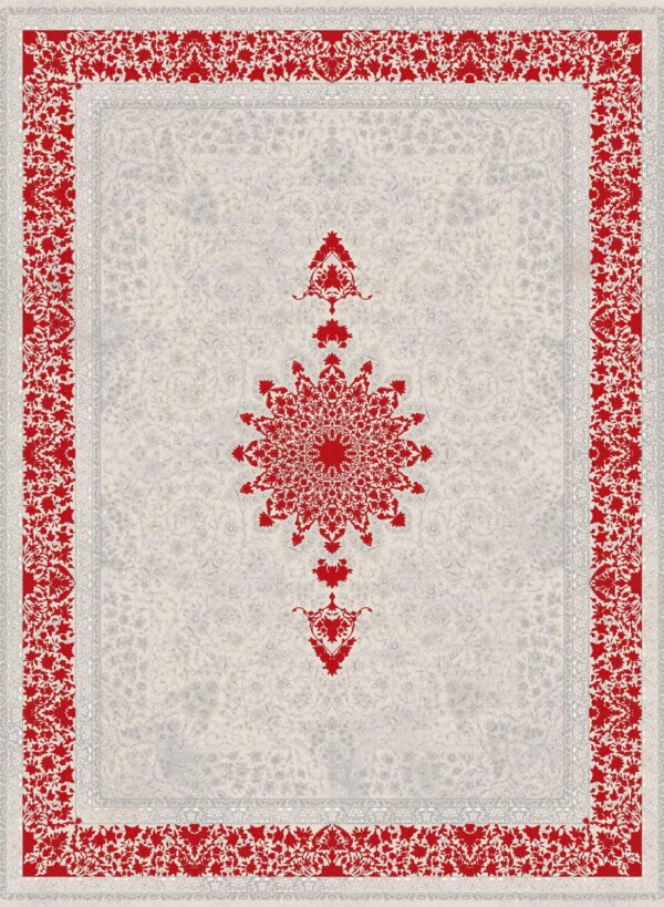 فرش 1200 شانه برجسته کد 120073 قرمز