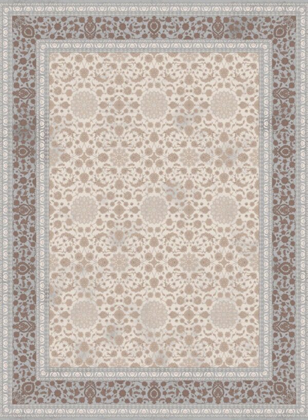 فرش 1200 شانه برجسته کد 120074-D بژ