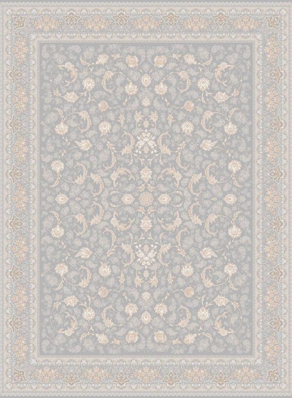 فرش 1200 شانه برجسته کد 120099 خاکستری