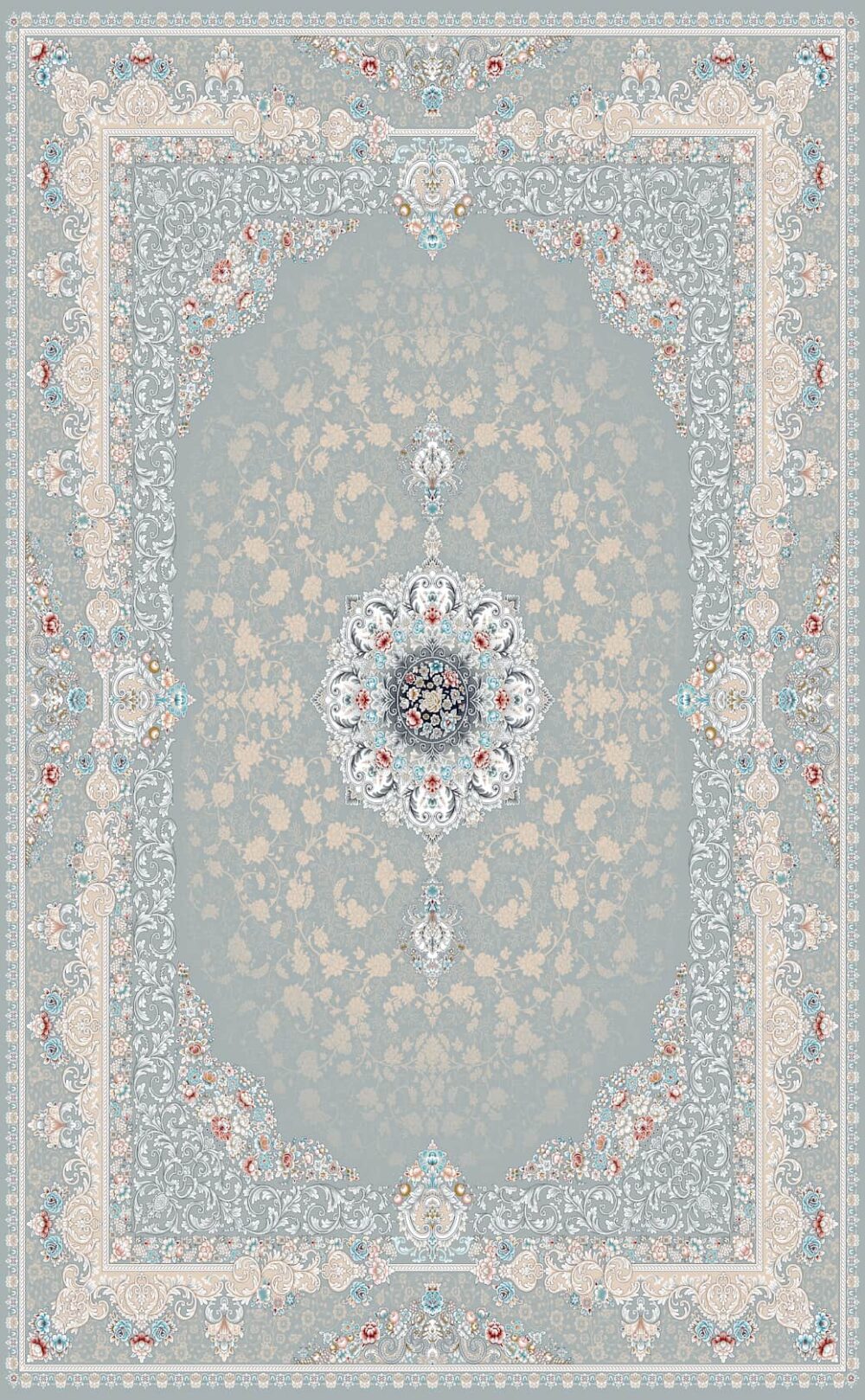 فرش 700 شانه اکریلیک برجسته طرح آیما N