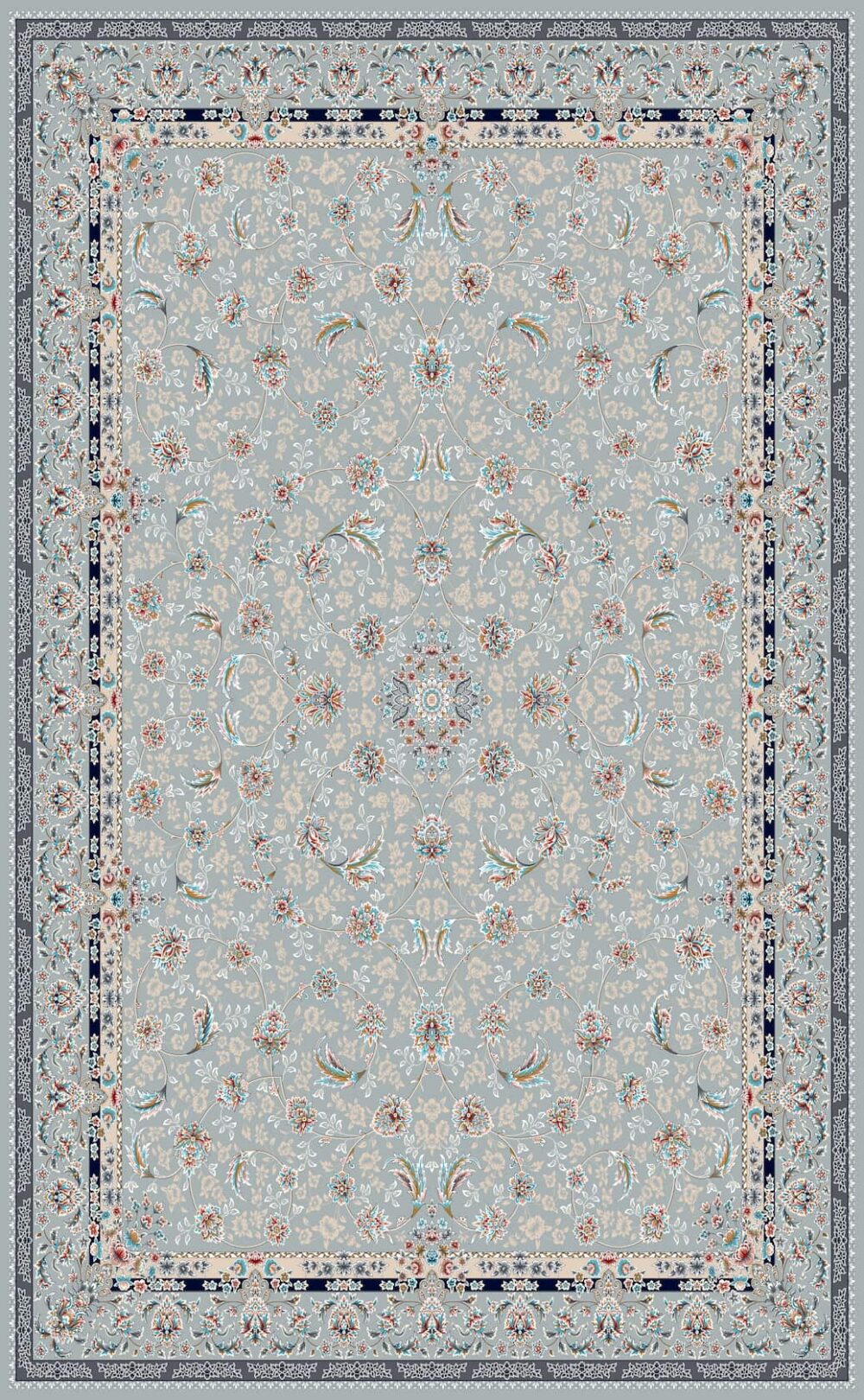 فرش 700 شانه اکریلیک برجسته طرح آذین N