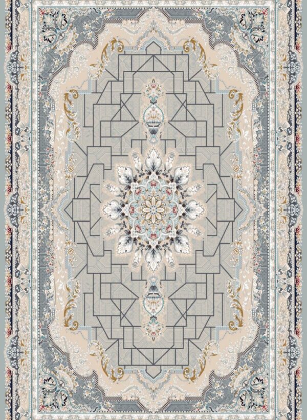 فرش 700 شانه اکریلیک برجسته طرح کیمیا N