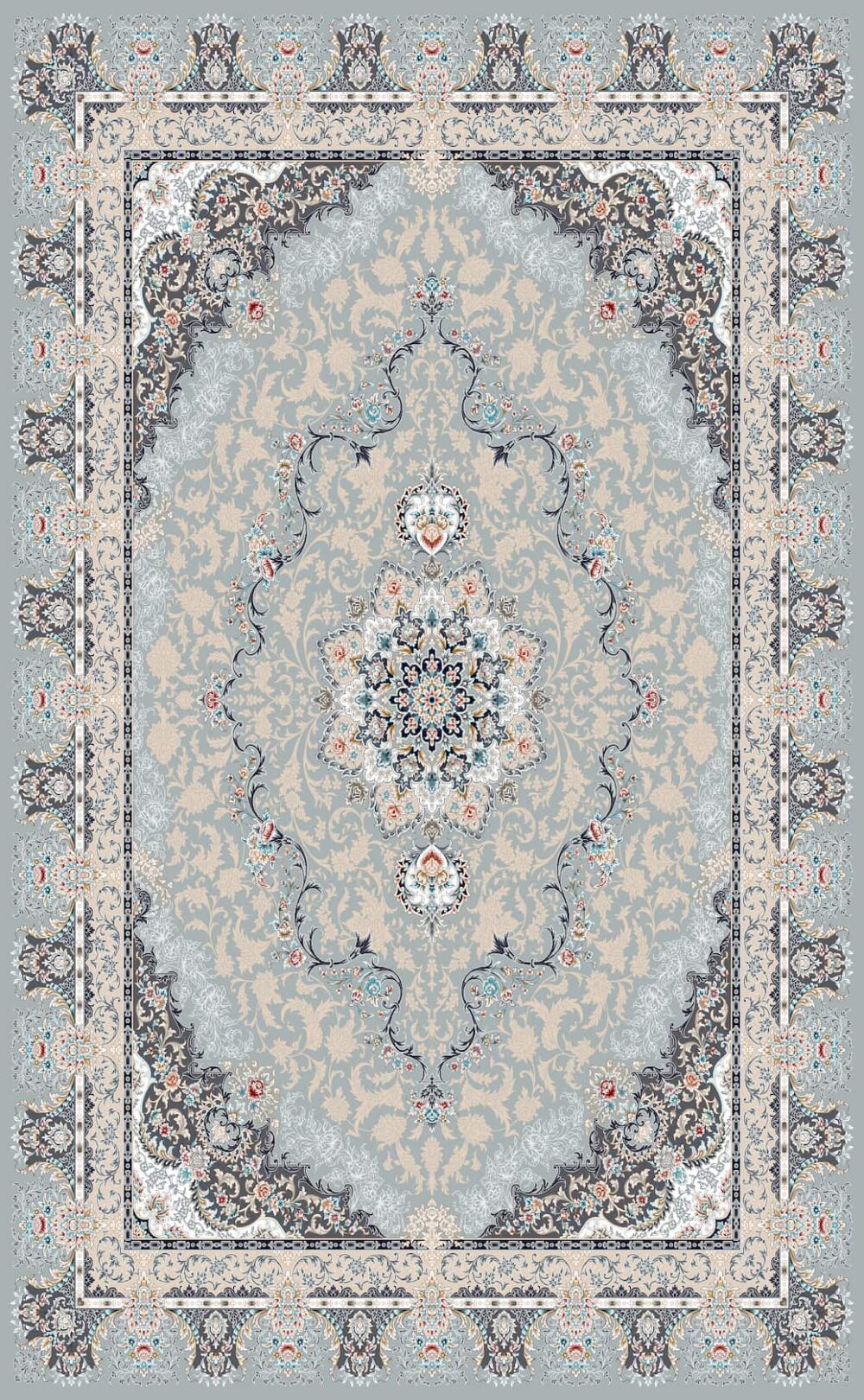 فرش 700 شانه اکریلیک برجسته طرح لیان N