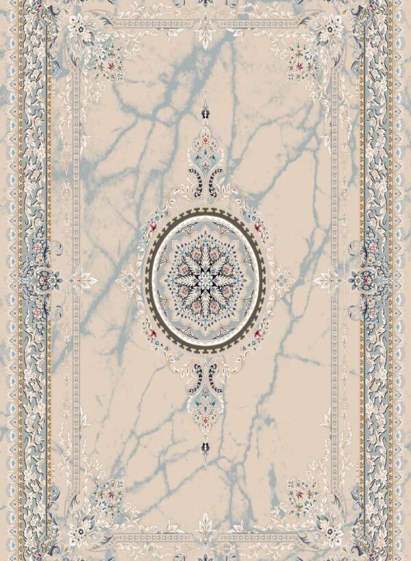 فرش 700 شانه اکریلیک برجسته طرح ویولت