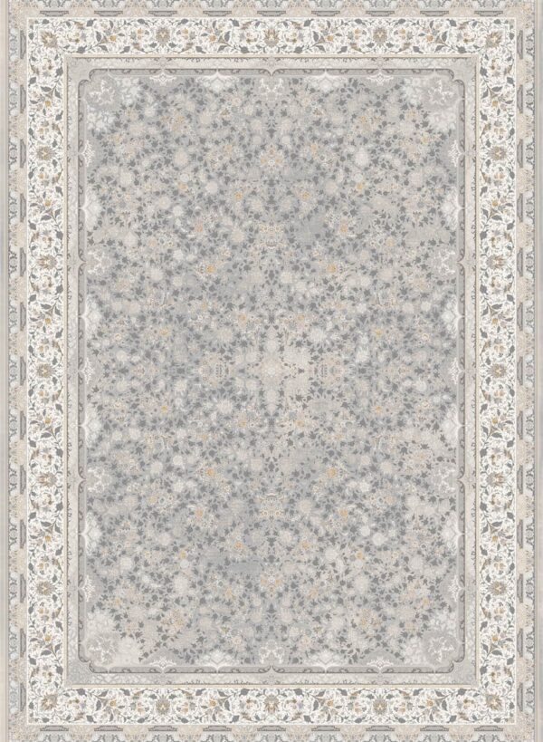 فرش 1200 شانه برجسته کد 120024 خاکستری