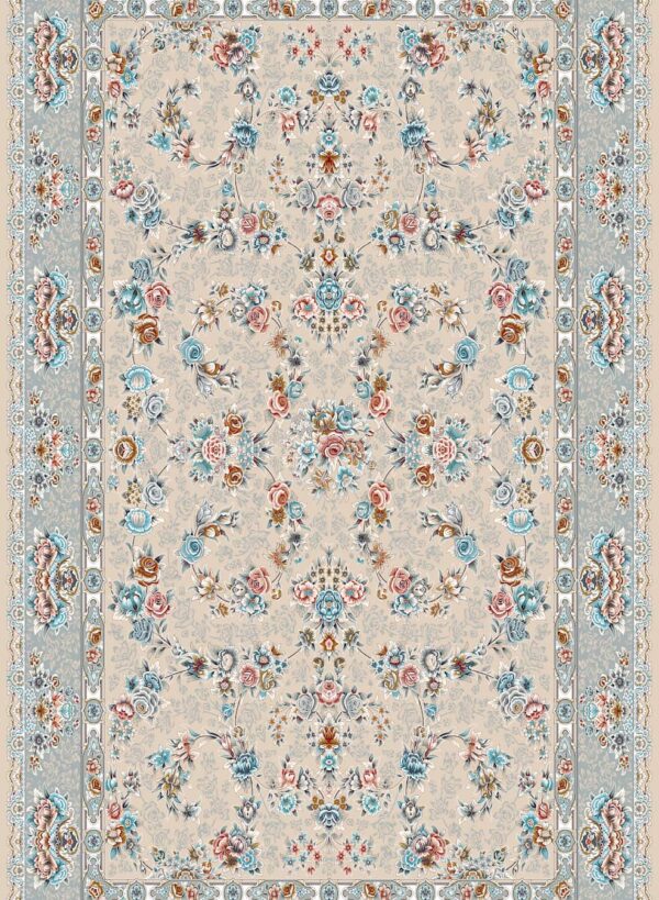 فرش 700 شانه اکریلیک برجسته طرح فریماه B